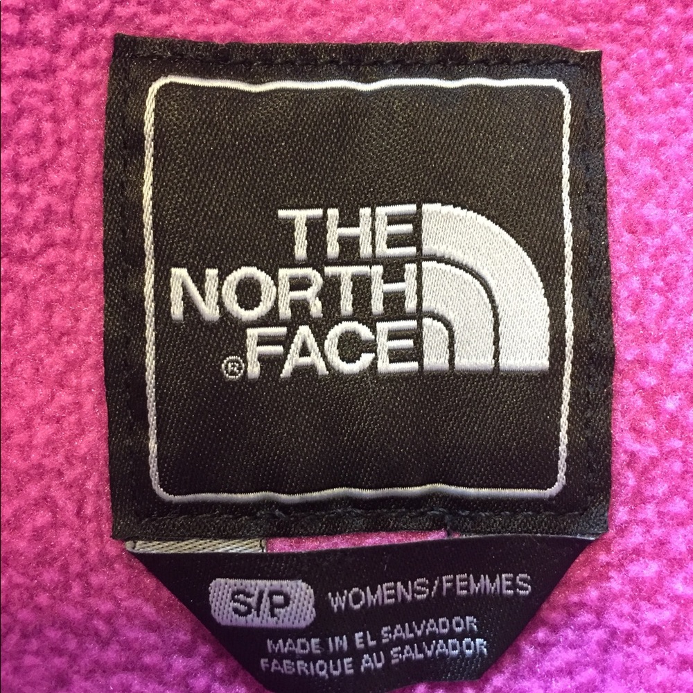 The North Face Pink Fleece Zip-Up Jacket Size Small - Picture 3 of 3